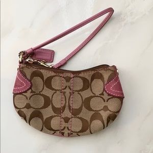 Coach Signature Wristlet